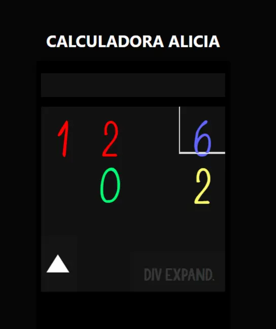 Función de mostrar historial de la Calculadora Alicia